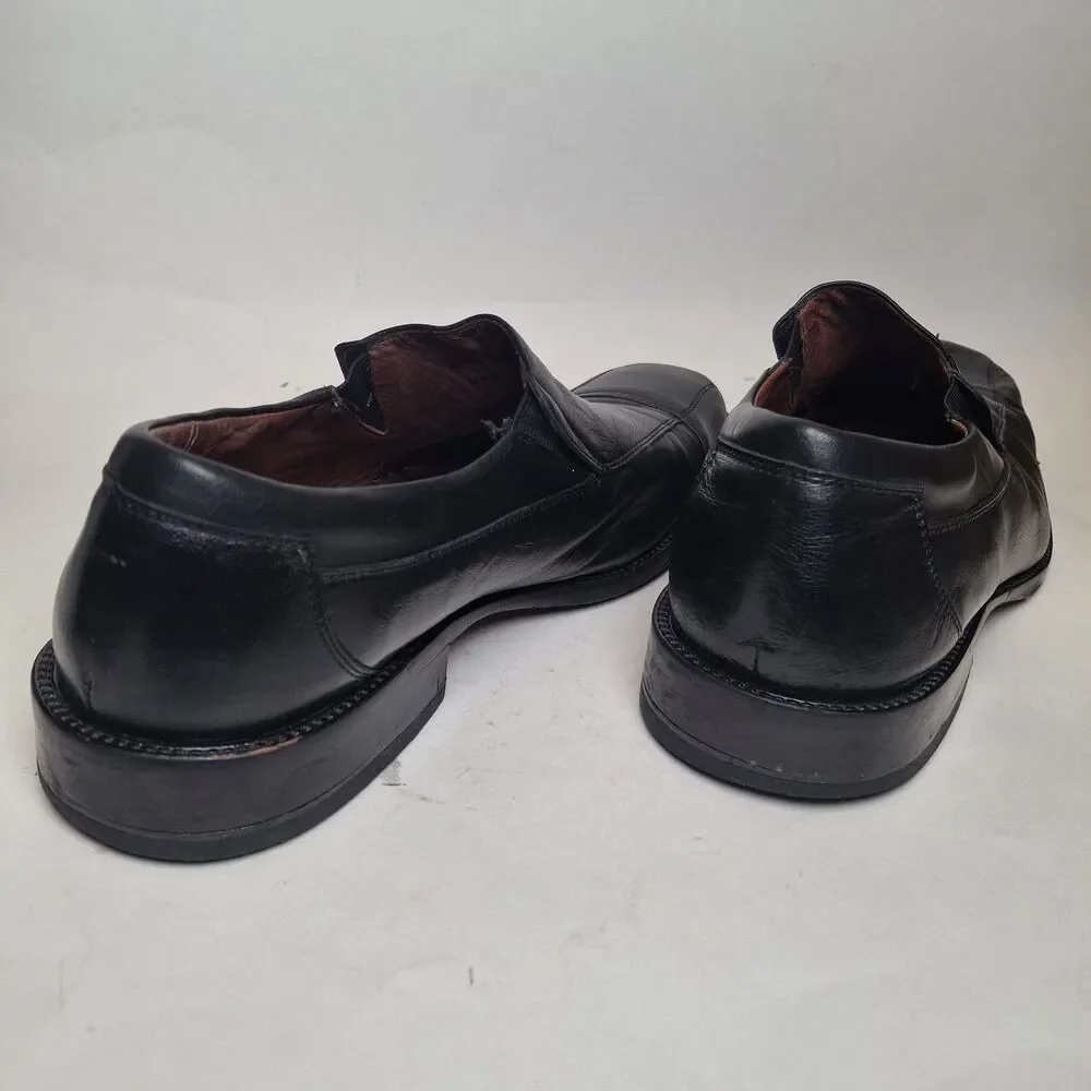 Johnston Murphy Sheepkin Y2k Square Toe Black Leather Slip-on Loafer Brazil 11M
